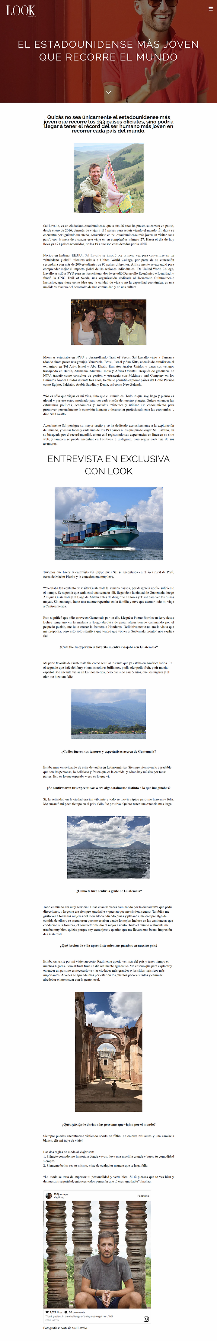 Sal Lavallo interviewed in Honduras Tips